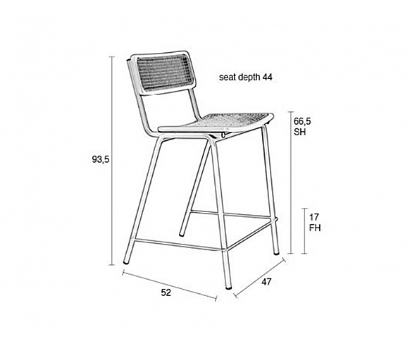 Jort counter stool